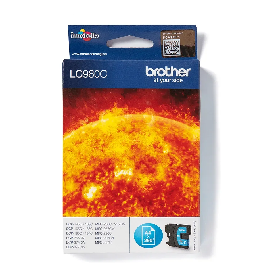 Brother LC980C-muste (LC980C) - Mustepatruuna Syaani
