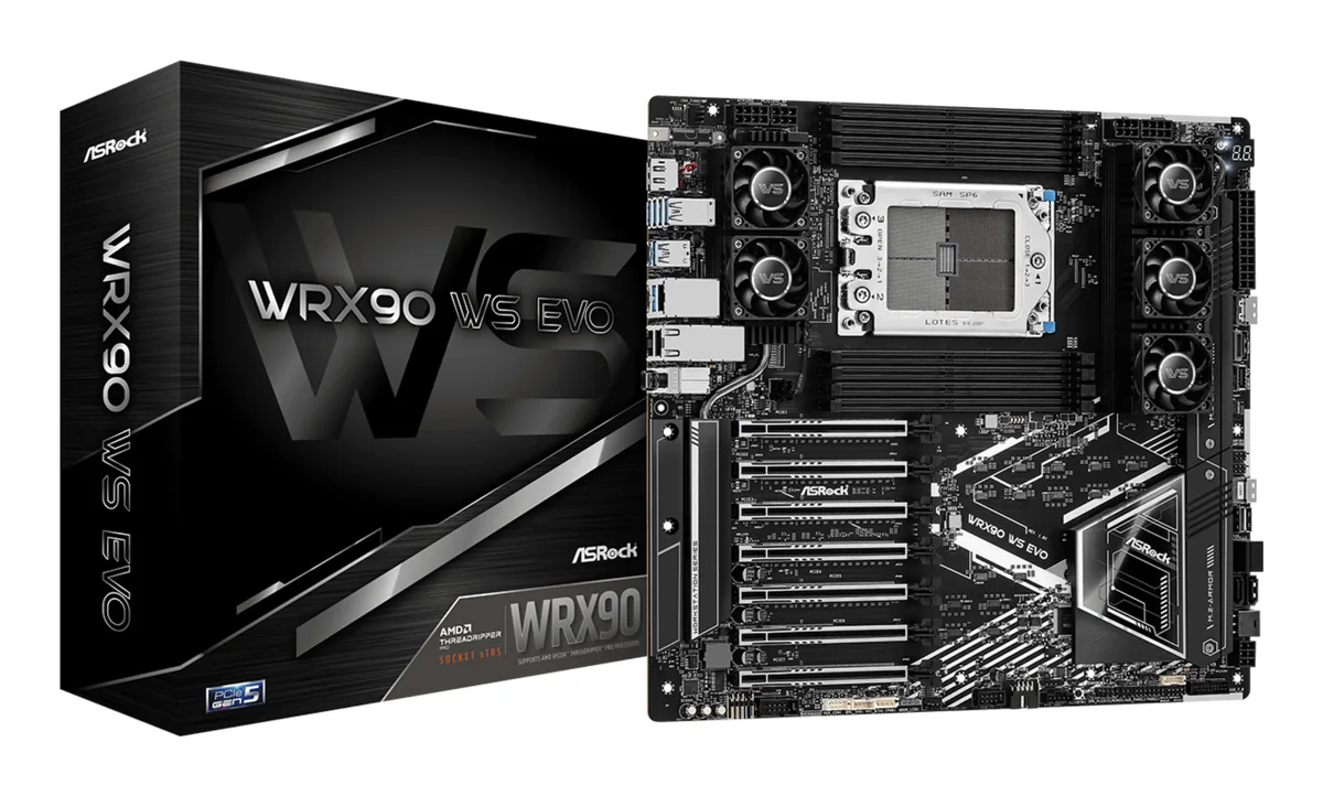 ASRock WRX90 WS EVO Emolevy - AMD WRX90 - AMD sTR5 - DDR5 RAM - Extended ATX