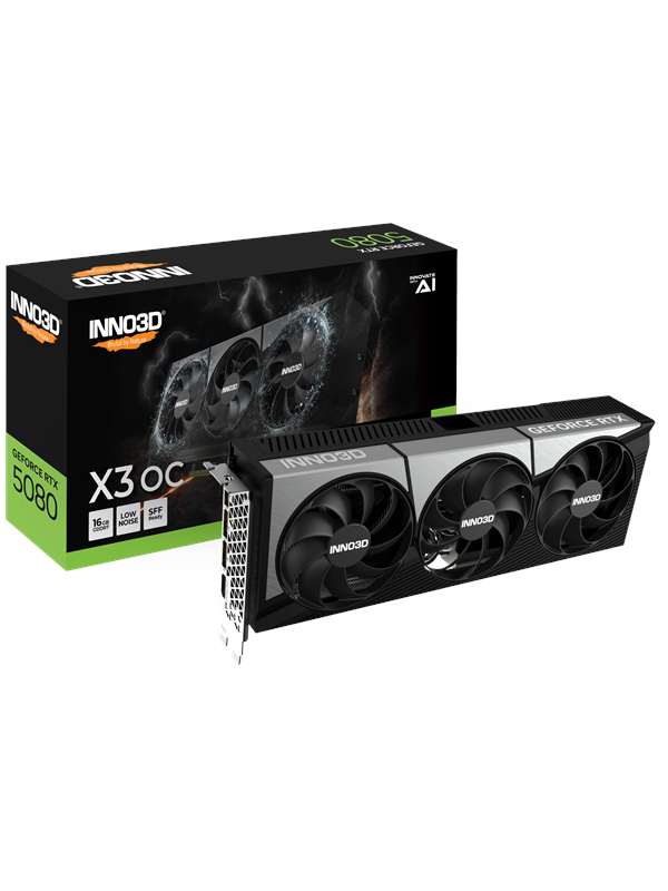 Inno3D GeForce RTX 5080 X3 OC 16 Gt -näytönohjain