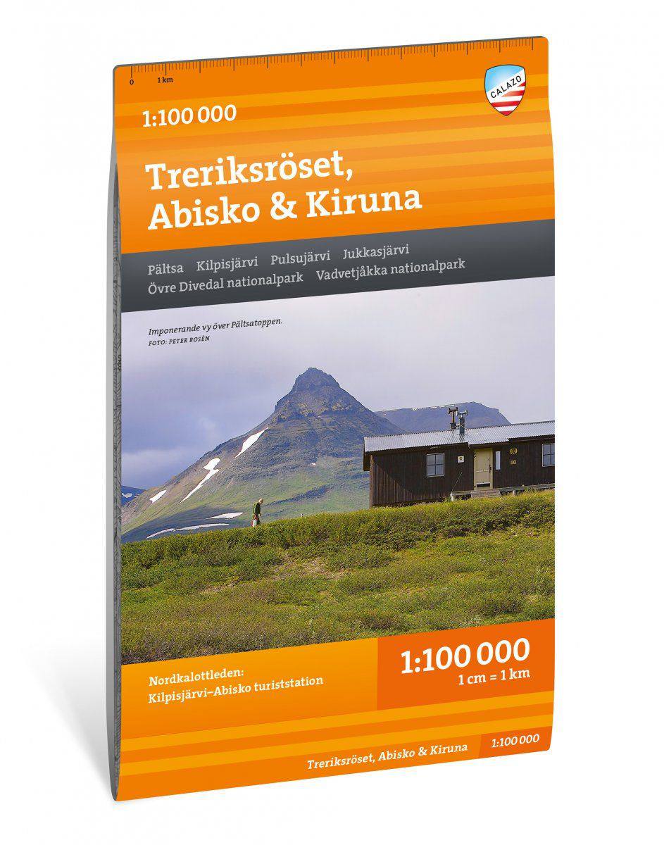 Calazo Treriksröset, Abisko & Kiruna retkeilykartta, ulkomaat