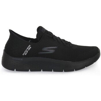 SKECHERS Slip on -tennarit 'Go Walk Flex - Hands Up' musta / valkoinen