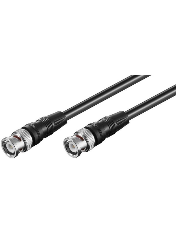 Microconnect Video Cable Bnc Bnc 5m Musta