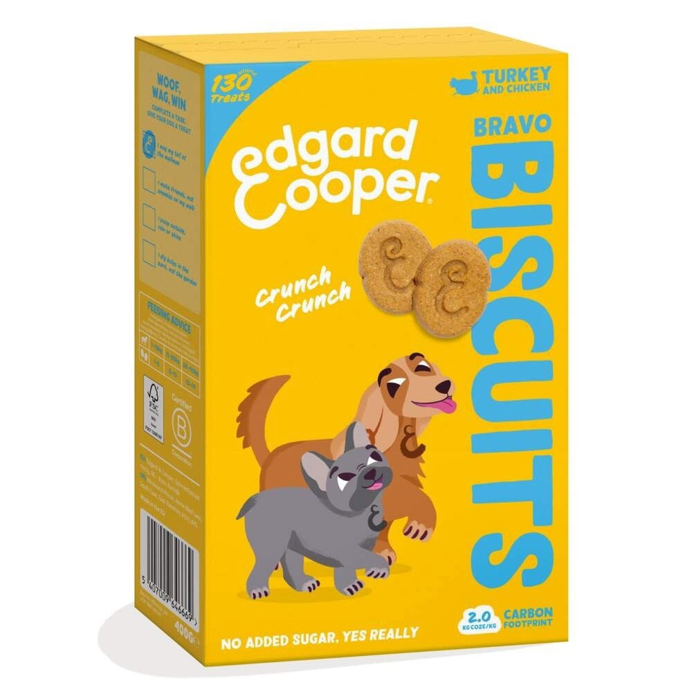 E&C-koirankeksit, kalkkuna-kana 400 g