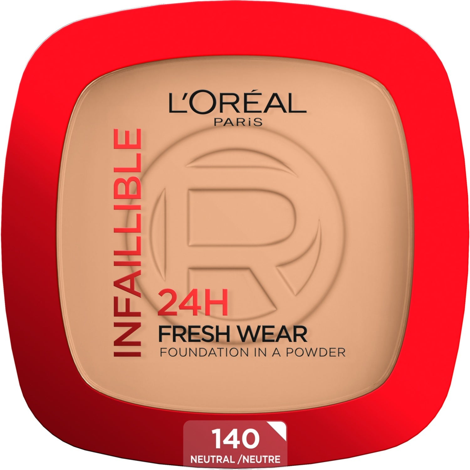 L'Oréal Paris Infaillible 24H Fresh Wear Foundation in a Powder 140 Neutral Undertone - 9 g