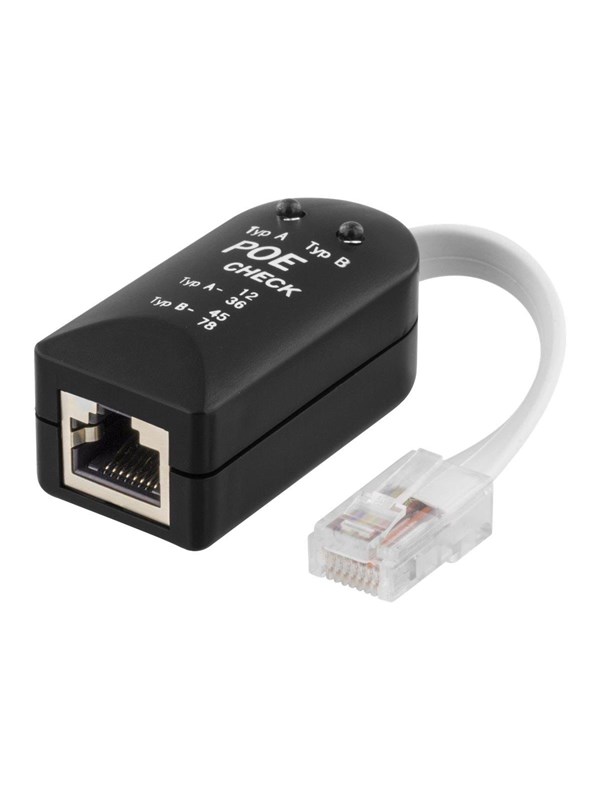 DELTACO testityökalu POE (power over ethernet), musta