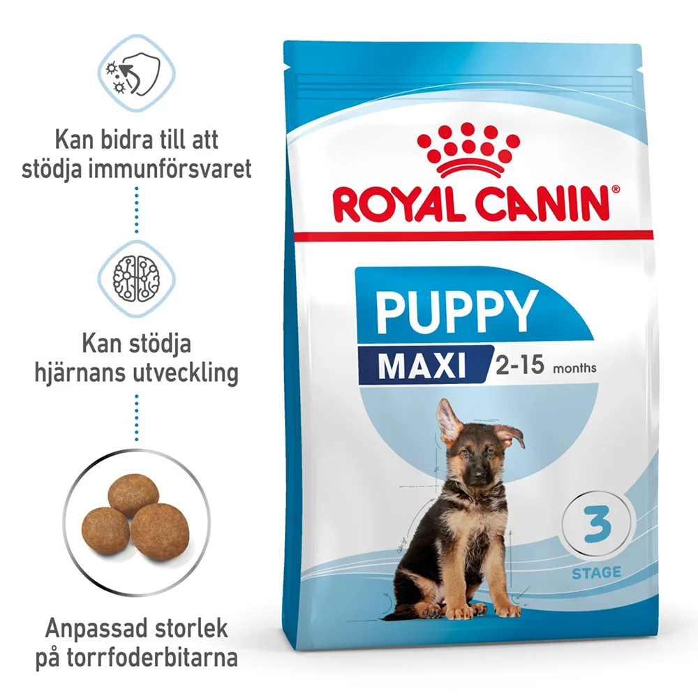 Royal Canin Maxi Puppy Rice, Vegetable - Dry Dog Food - 15kg
