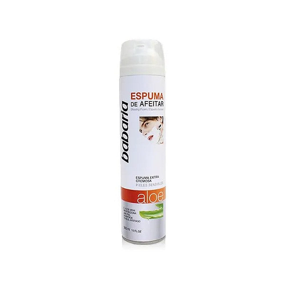 Babaria Aloe Vera parranajovaahto herkälle iholle 300ml