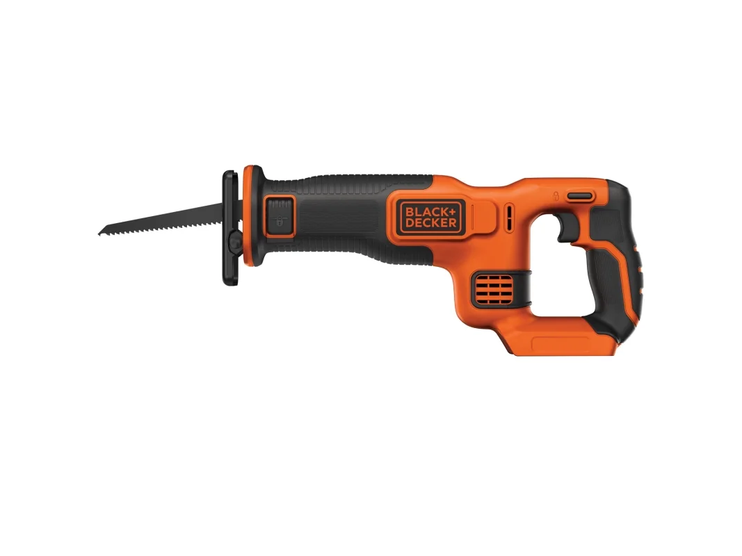 Black &amp  Decker Black+Decker Li-Ion akkukäyttöinen sahauspyörösaha (18 V, 22 mm iskunpituus, max. 110 mm leikkuusyvyys, joustava sahauskenkä, ergonominen kumikahva, ilman akkua ja laturia) BDCR18N - SOLO
