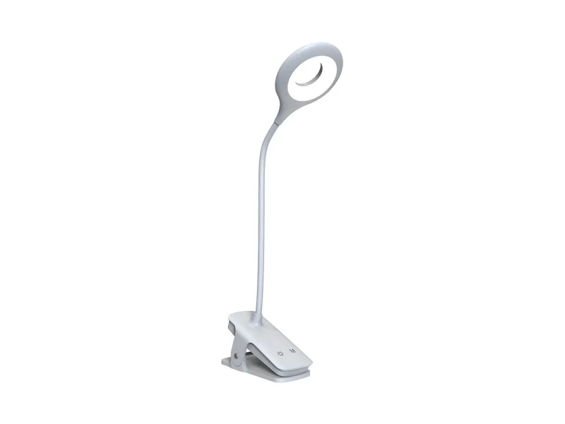Wozinsky Mini Wireless LED Reading Lamp with Clip + USB-C Cable - White