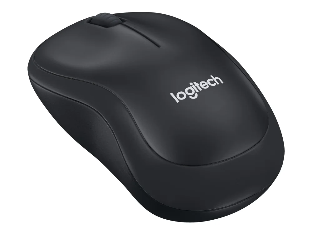 Logitech M220 Silent - Mus - optisk - 3 knapper - trådløs - 2.4 GHz - trådløs modtager (USB) - brunsort