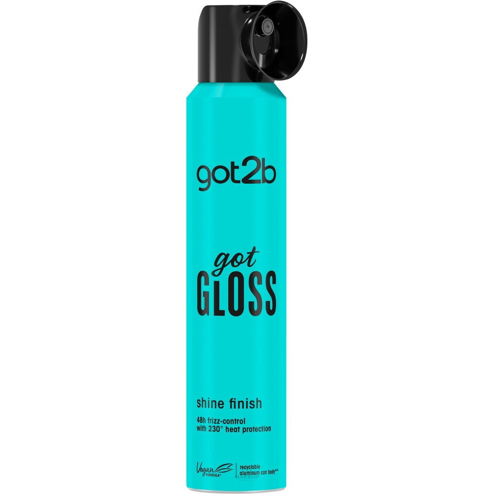 Got2B Sain Gloss Shine Finish Spray lämpösuoja hiuksille kiiltäville ja pehmeille hiuksille 200 ml