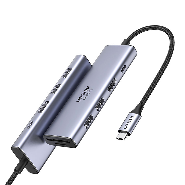 UGREEN 5-in-1 USB-C monitoimisovitin PD-latauksella