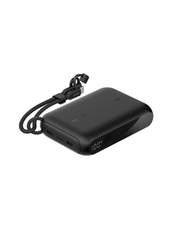 Belkin BoostCharge Power Bank 10K with Display 10000mAh, 20W -varavirtalähde, Musta