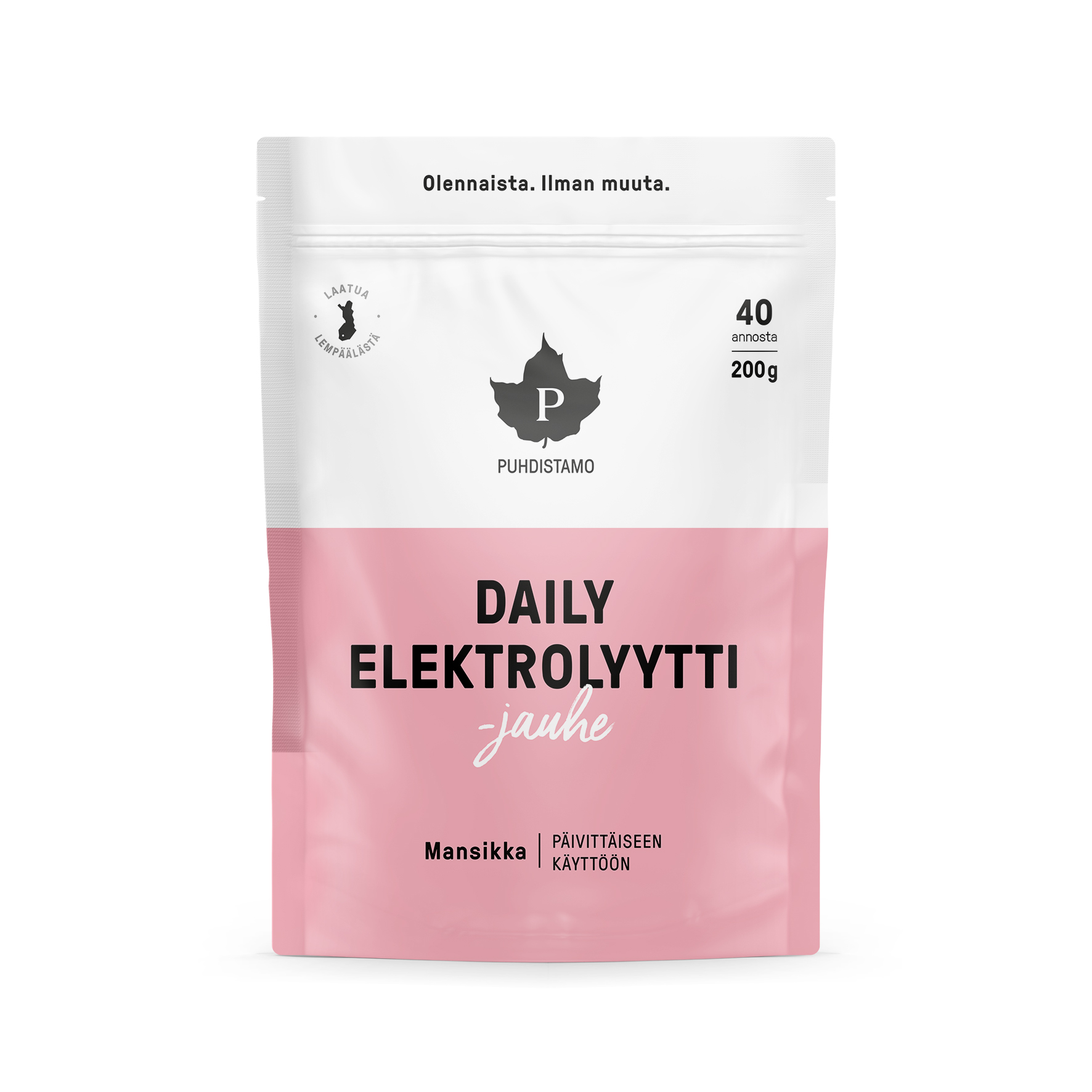 Puhdistamo Daily Elektrolyyttijauhe Mansikka 200g