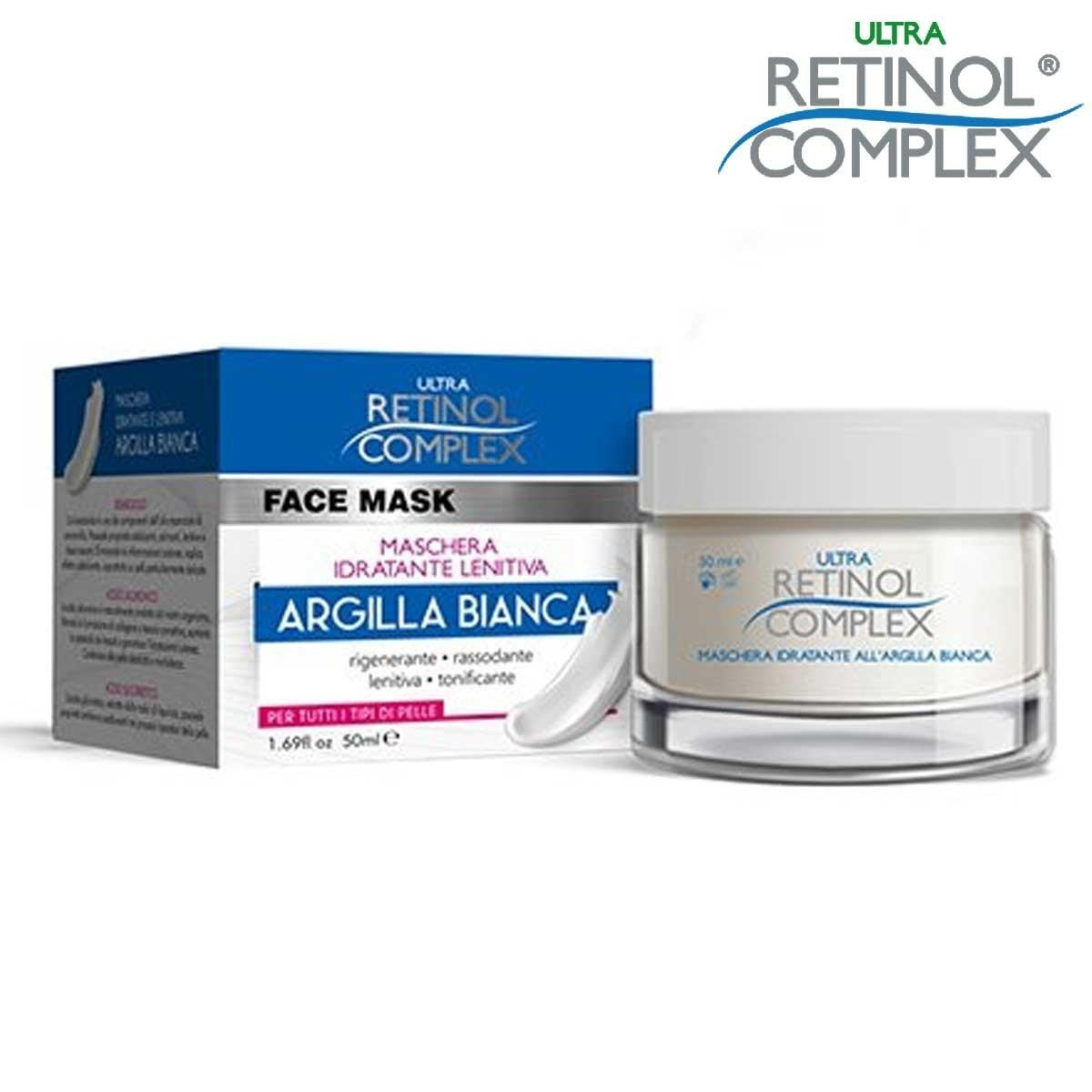 Retinol Complex Rauhoittava kosteuttava valkosavinaamio kasvoille 50 ml