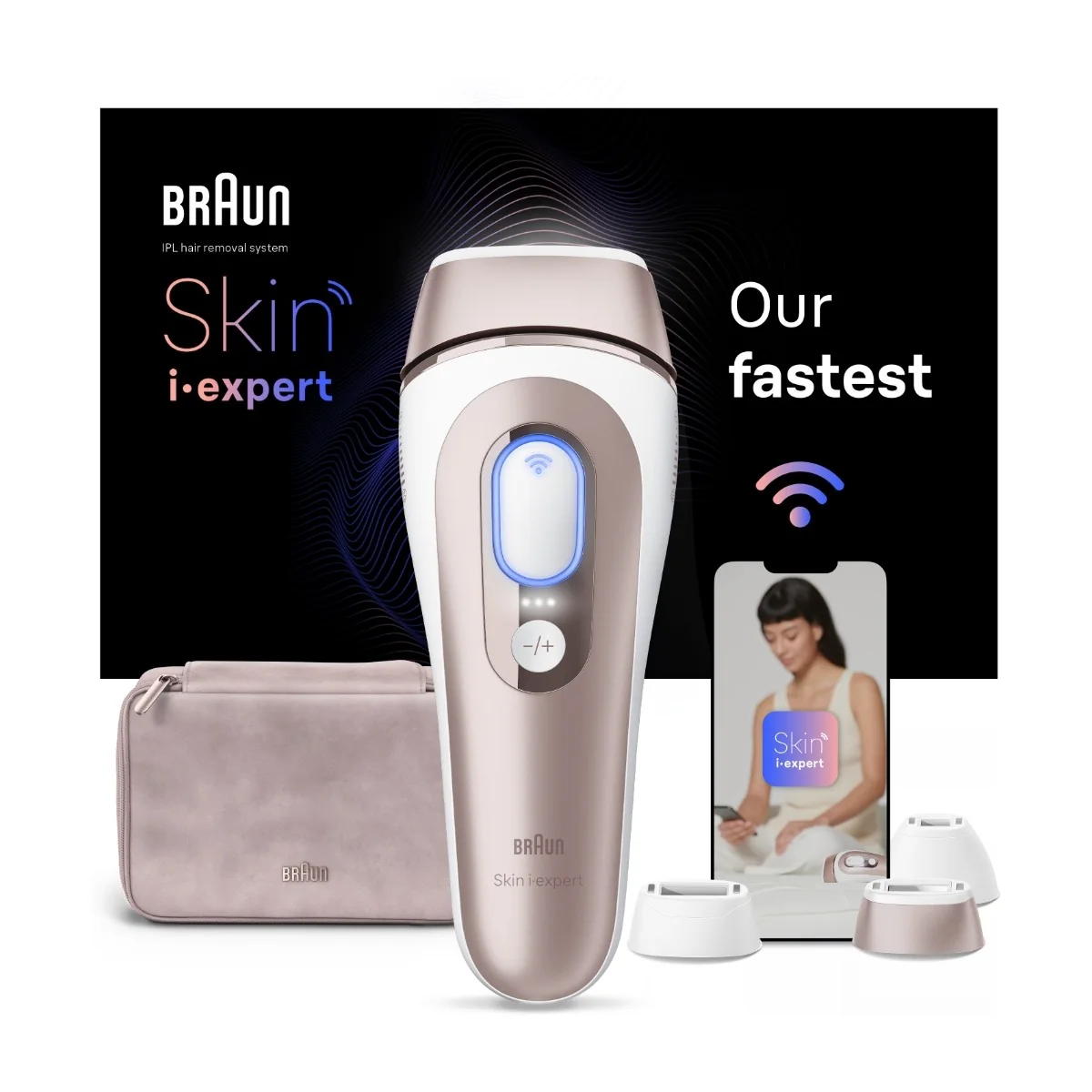 Braun Silk-expert Pro 7 PL7253 -IPL-valoimpulssilaite, ruusukulta, valkoinen