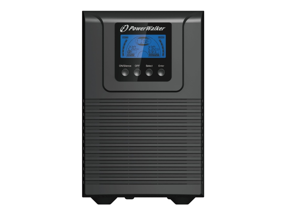 PowerWalker VFI 1000 TGB - UPS - AC 176 - 300 V - 900 Watt - 1000 VA 9 At - RS-232, USB - lähtöliitännät: 4 kappaletta