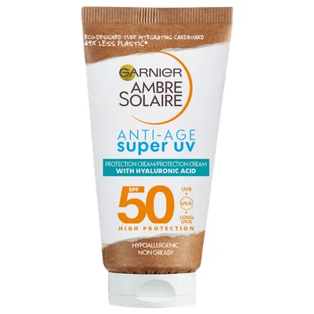 Garnier Ambre Solaire Anti-Age Super UV SPF50 Kasvoaurinkovoide - 50 ml