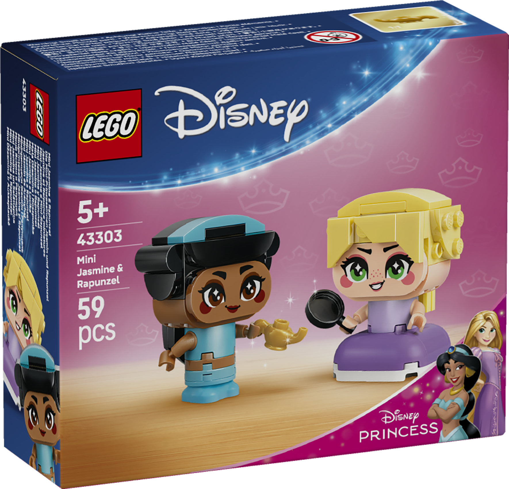 LEGO Disney 43303 Jasmine ja Tähkäpää minikoossa