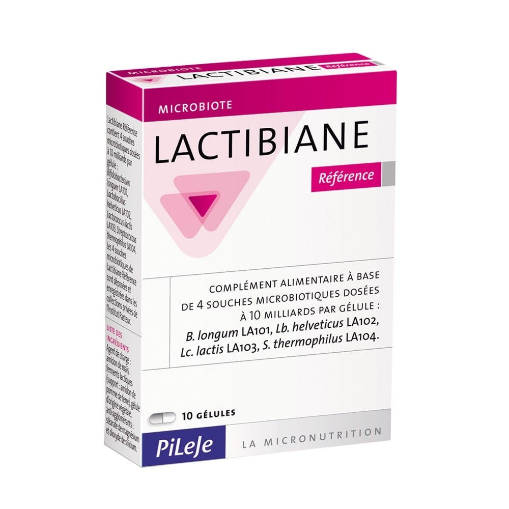 Pileje Lactibiane Reference Lactibiane Microbiotics 10 kapselia