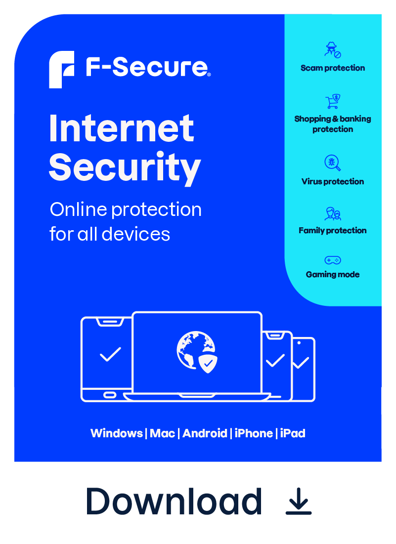 F-Secure Internet Security - subscription licence (2 years) - 15 devices - Elektronisk