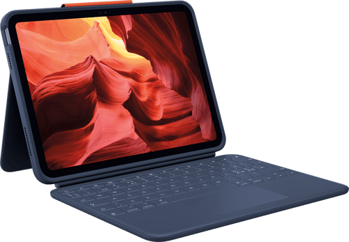 Logitech Rugged Combo 4 Touch Ipad 10th Gen, Ipad 11th Gen Pohjoismainen Sininen