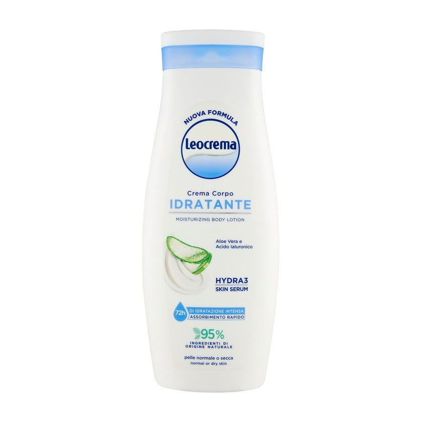 Leocrema Kosteuttava vartalovoide Aloe Vera ja Hyaluronihappo Hydra 3 Skin Serum 400 ml