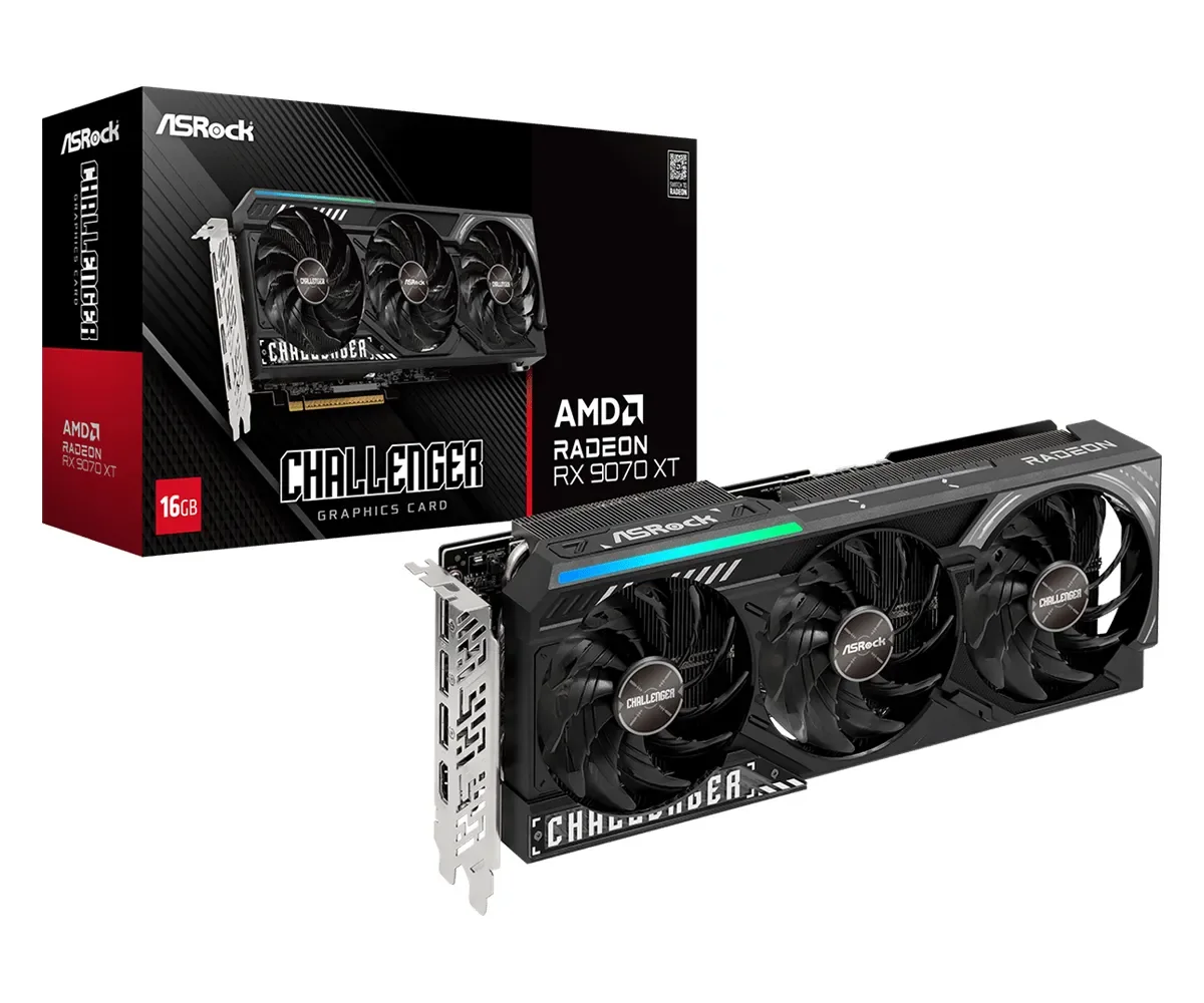 ASRock Radeon RX 9070 XT Challenger OC 16 Gt -näytönohjain