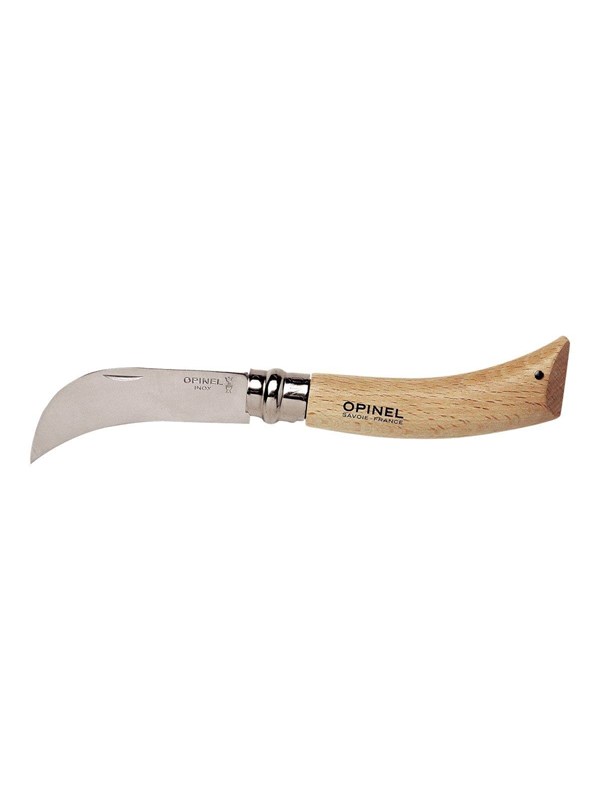 Opinel N°08 - grafting billhook Veitsi - yellow-pink small dark dashes