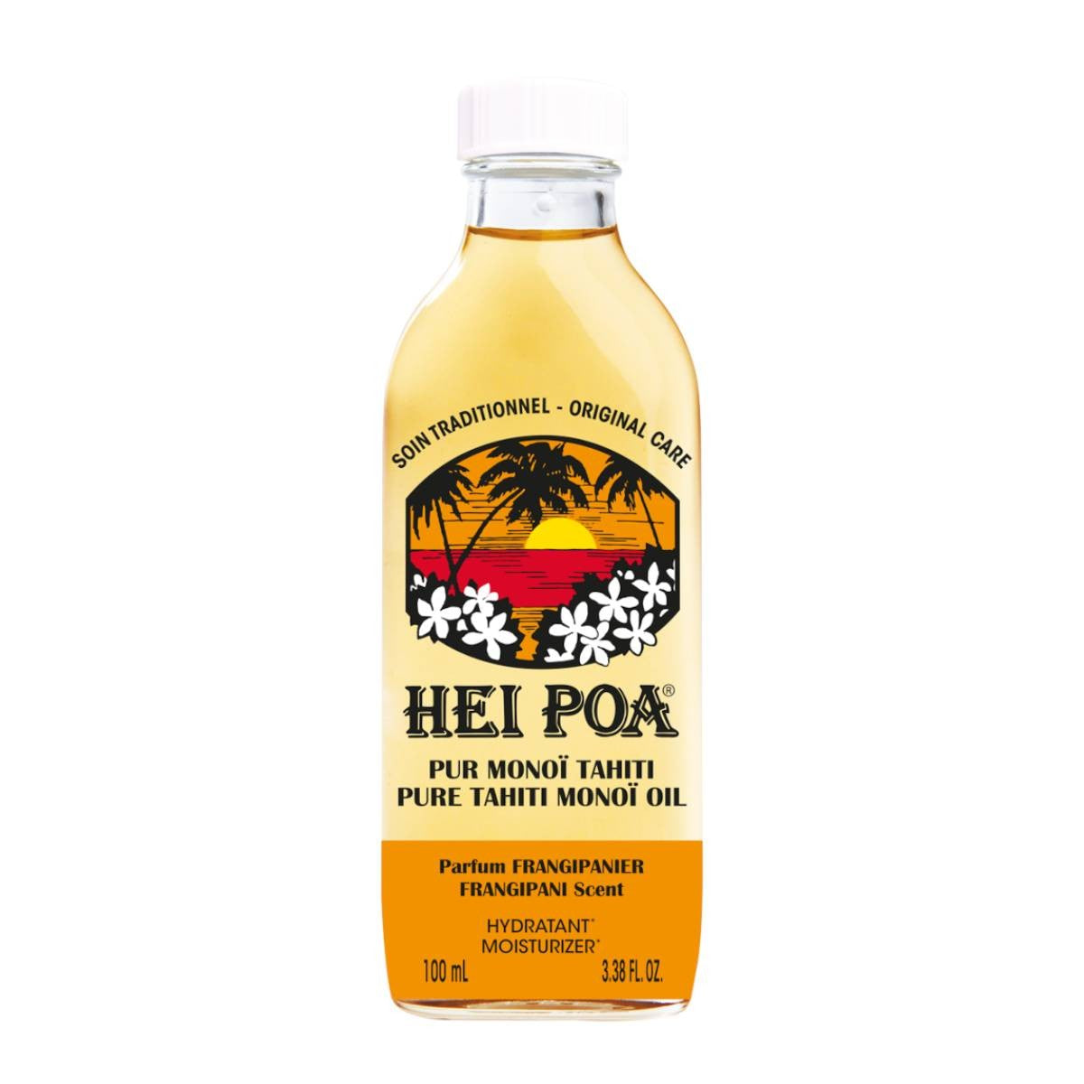 Hei Poa Pur Monoï Tahiti Parfum Frangipanier 100 ml