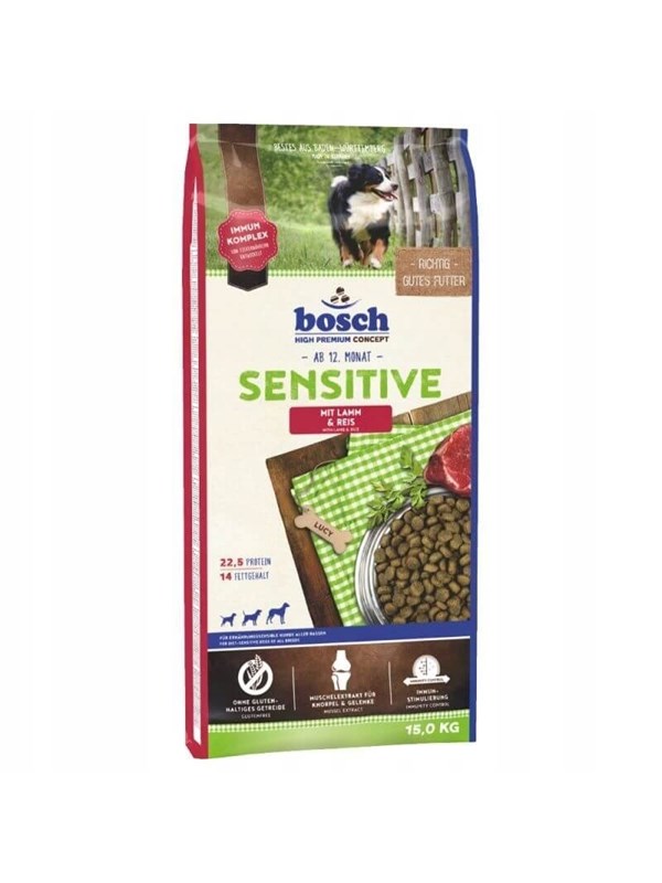 Bosch Sensitive Lamb&Rice - dry dog food - 15kg