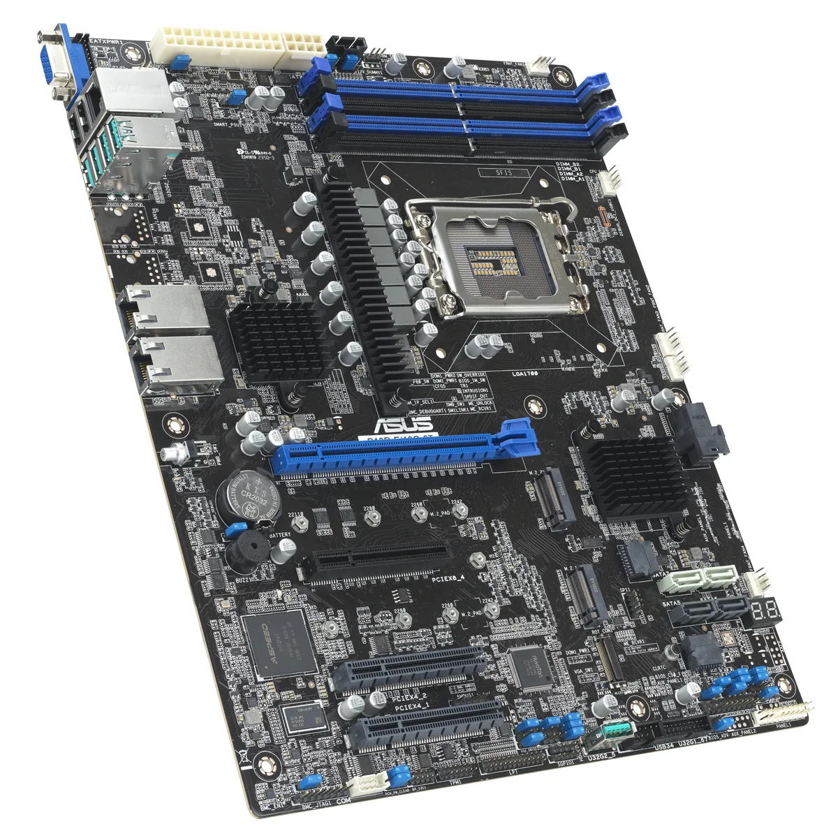 ASUS P13R-E/10G-2T - Bundkortti - ATX - LGA1700-sarja - C266-piirisarja - USB 3.2 Gen 1, USB 3.2 Gen 2 - 10 gigabitin LAN - onboard grafiikka