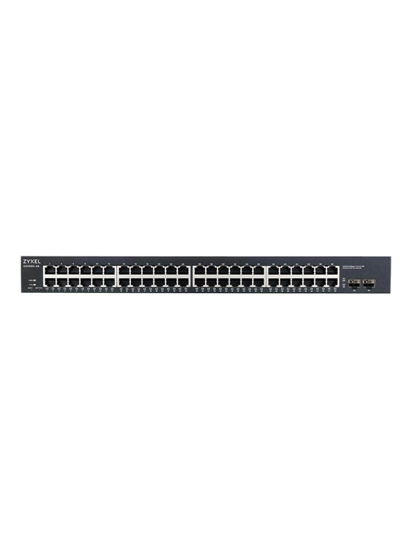 Zyxel GS1900-48-EU0102F - 48-porttinen Gigabit Ethernet -kytkin, Musta