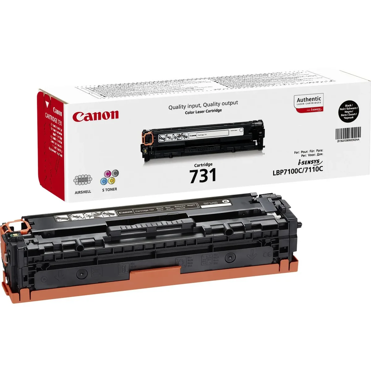 Canon CRG 731 -laservärikasetti, musta