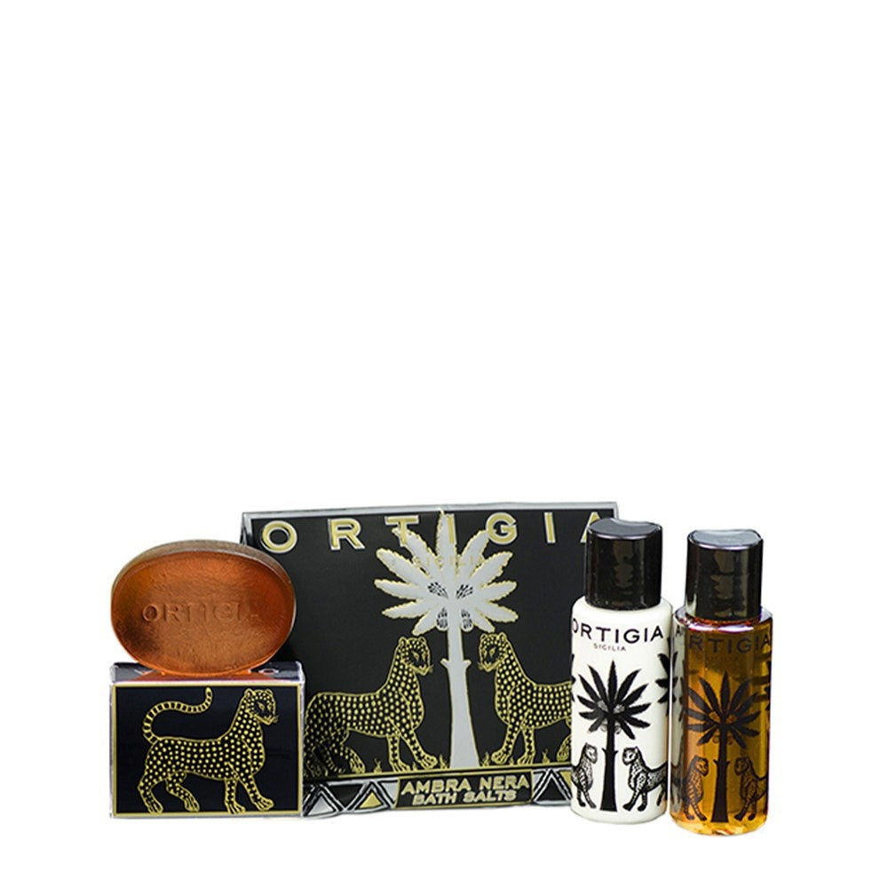 Ortigia Black Amber Gift Set Bag