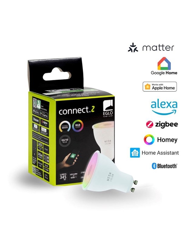 EGLO GU10 LED-Z MATTER RGB/CCT 4.9W 420lm opal