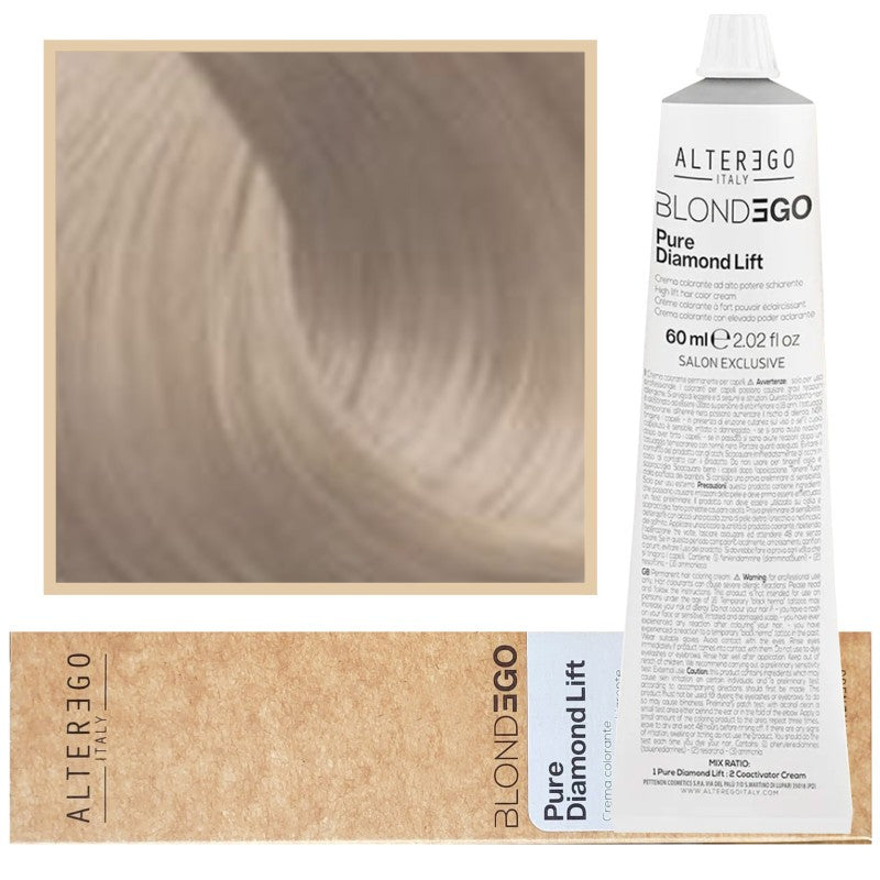Alter Ego Blondego Pure Diamond Lift Kirkastava Hiusväri Blond HL.1 Tuhka 60 ml