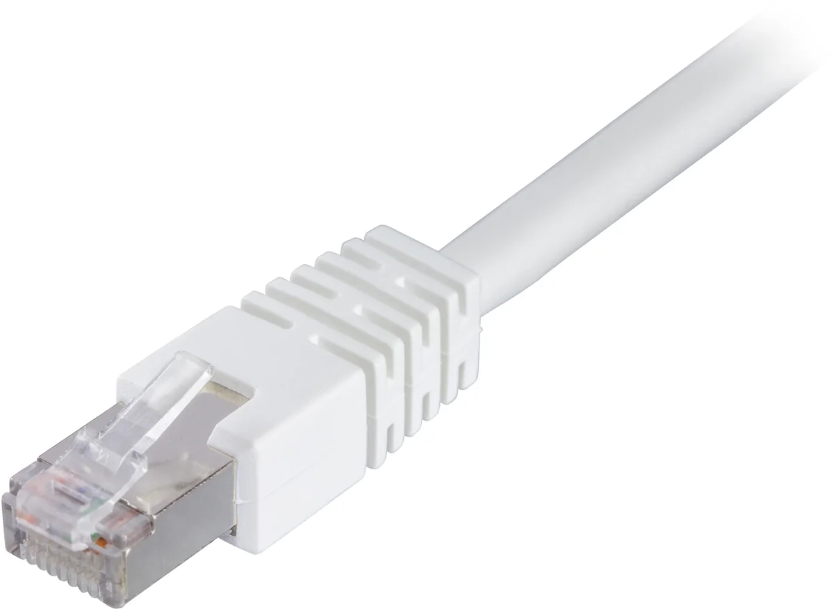 Deltaco LAN CAT 6 - F/UTP - Valkoinen - 1m