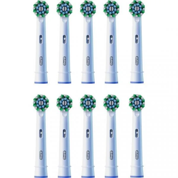 Oral-B CrossAction 10 kpl -vaihtoharjaspäät, Valkoinen