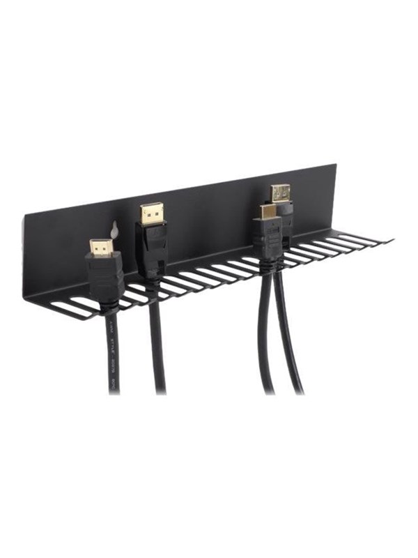 DeLOCK Cable holder 318 x 65 mm for wall mounting black