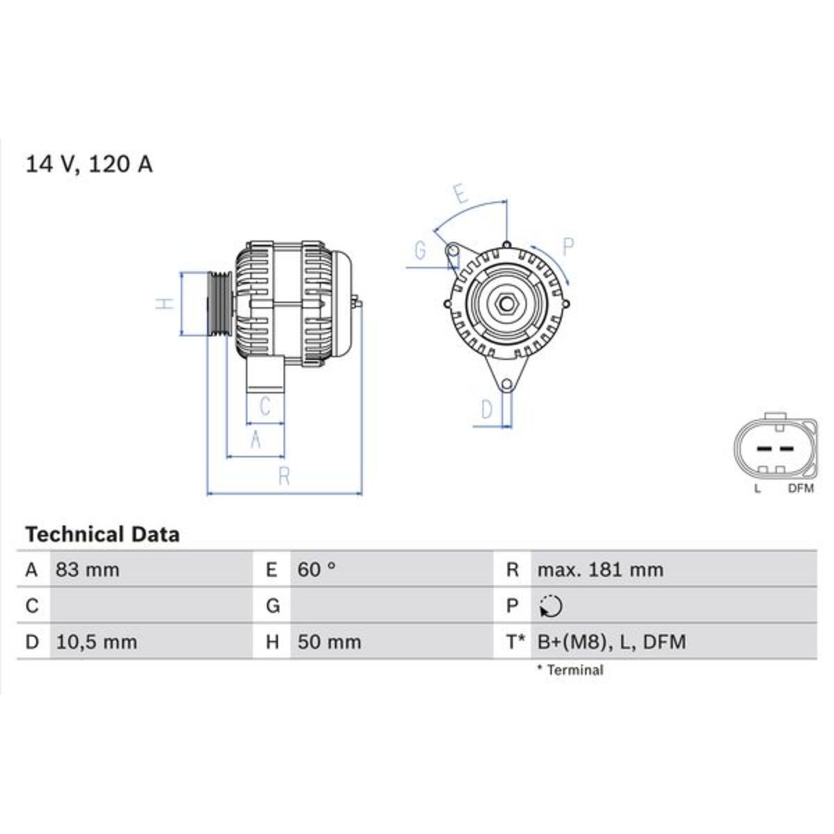 Laturi BOSCH 0 986 047 540
