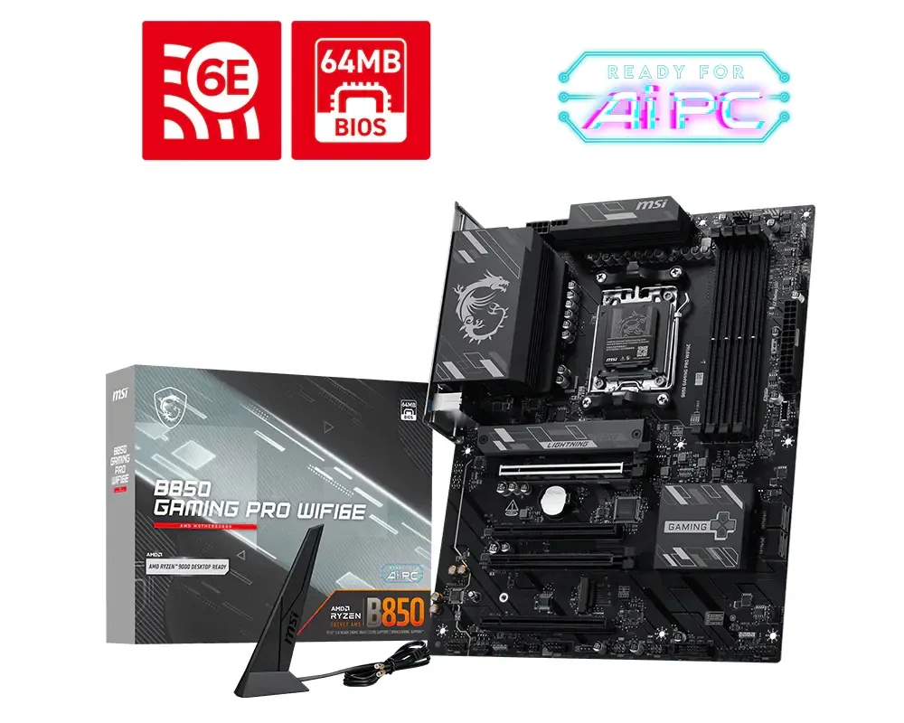 MSI MAG X870E GAMING MAX WIFI WiFi 7 AM5 ATX -emolevy