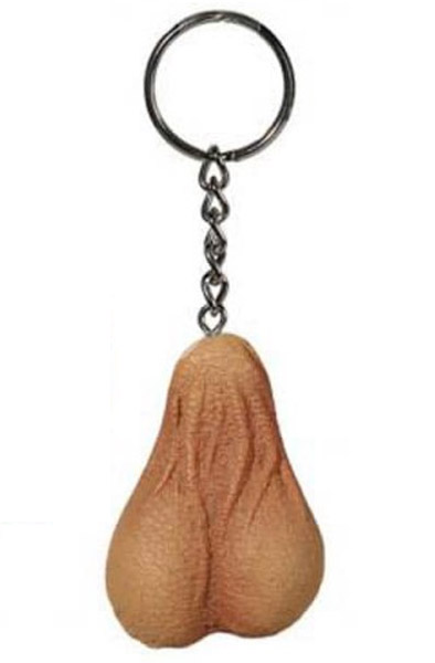 Out Of The Blue Metal Key Chain Testicle Avaimenperä