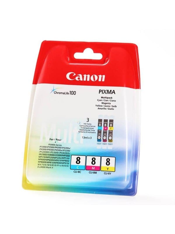 Canon Mustepatruuna CLI-8 Multipack C/M/Y 0621B029 Vastaa: N/A