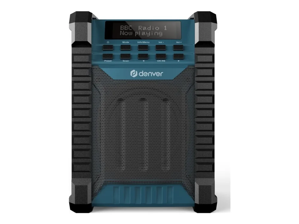 DENVER WRD-60 Workradio - DAB/FM & Bluetooth - 10 Watt - DAB+/FM