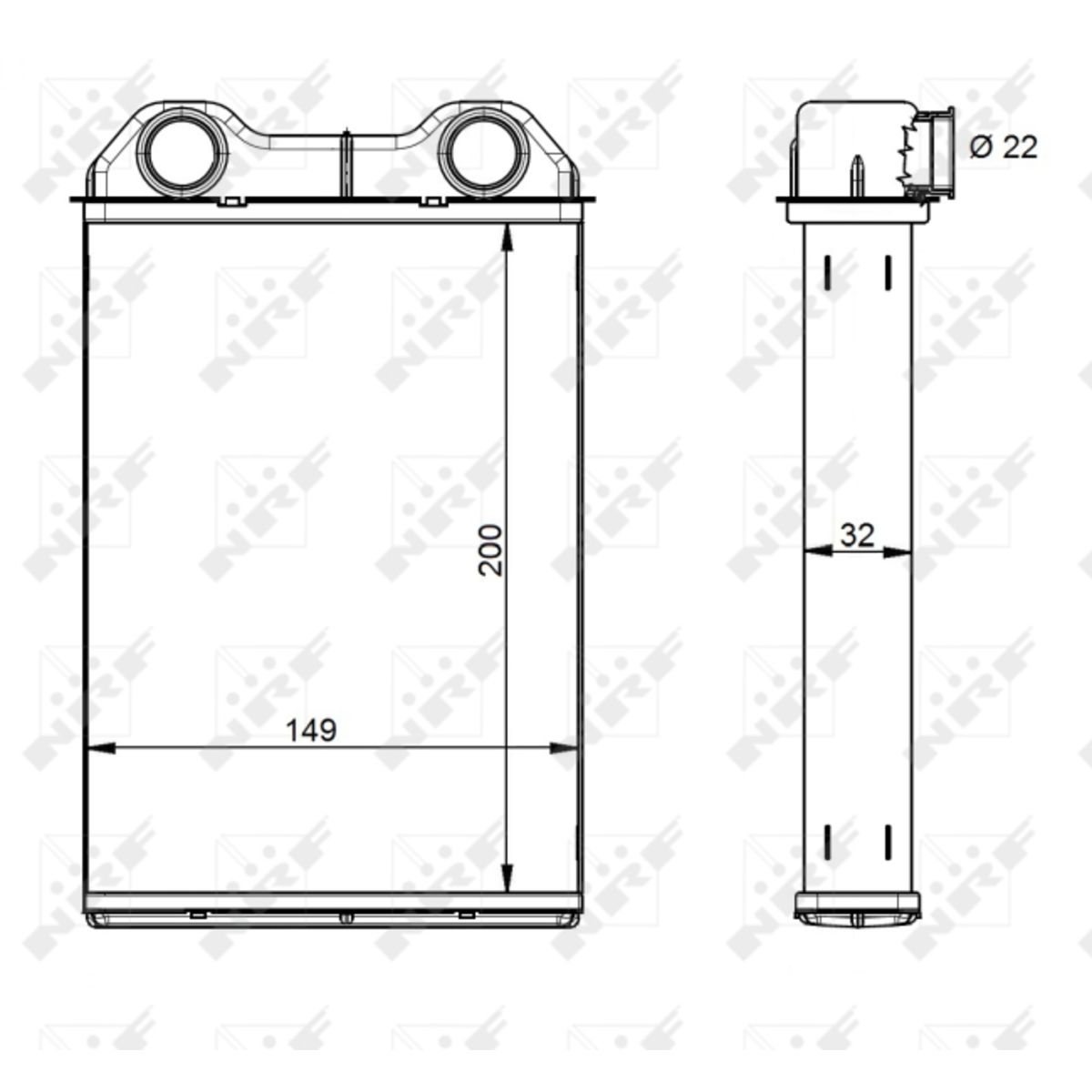 Lämmityslaitteen kenno NRF 54341