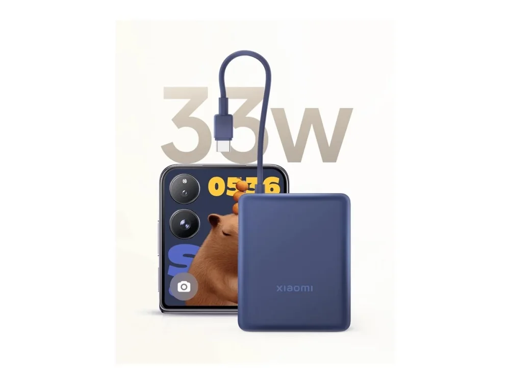 Xiaomi 33W Power Bank 10000mAh (Integrated Cable) - 10000 mAh