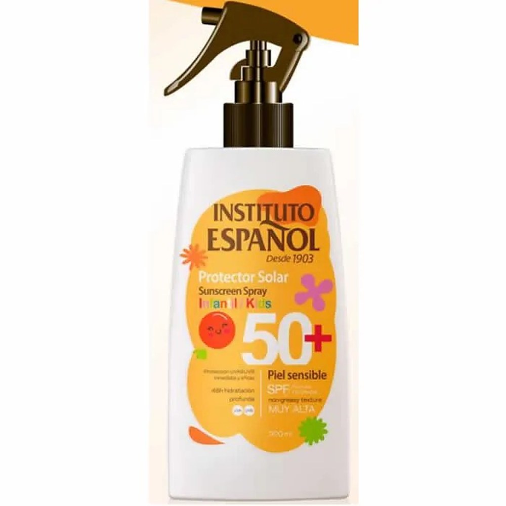 Instituto Español Aurinkovoidesuihke lapsille SPF50+ 300ml herkälle iholle