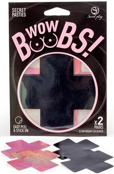 Nipple Covers Cross Shapped Holografic Nännisuojat