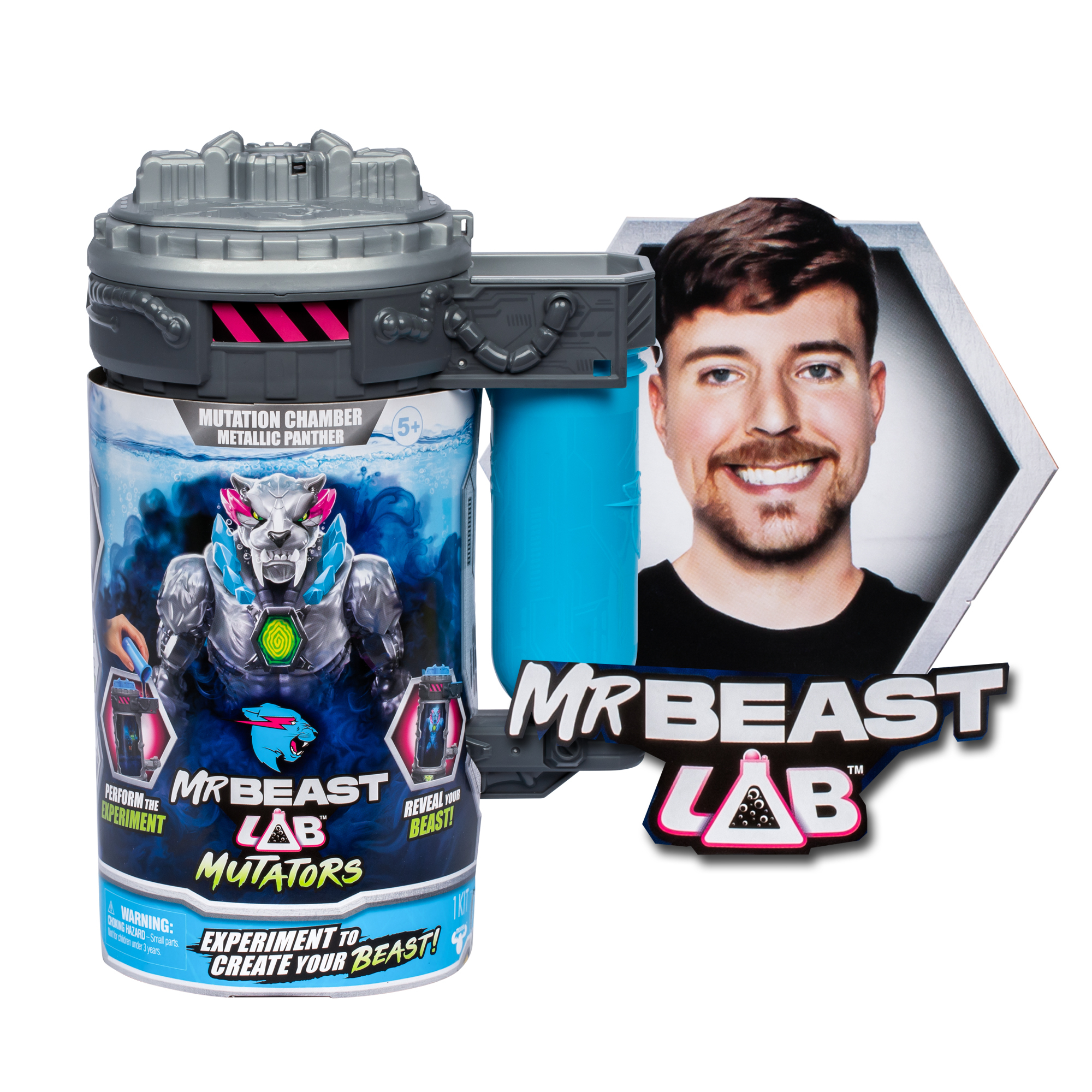 MrBeast Lab Mutator Metalic Panther Action Figure